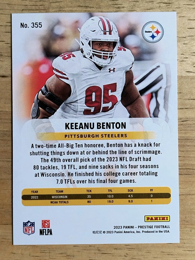 2023 Prestige #355 Keeanu Benton RC