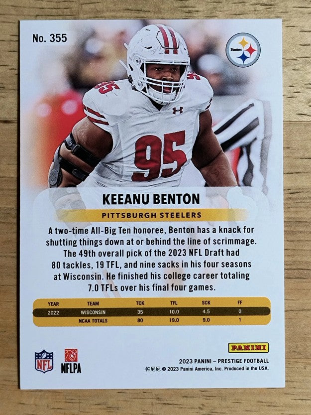 2023 Prestige #355 Keeanu Benton RC