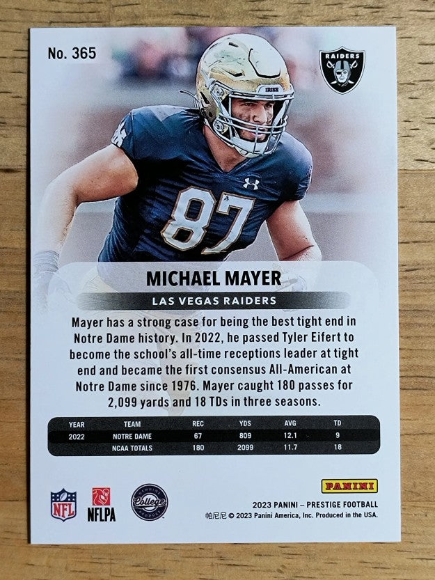2023 Prestige #365 Michael Mayer RC