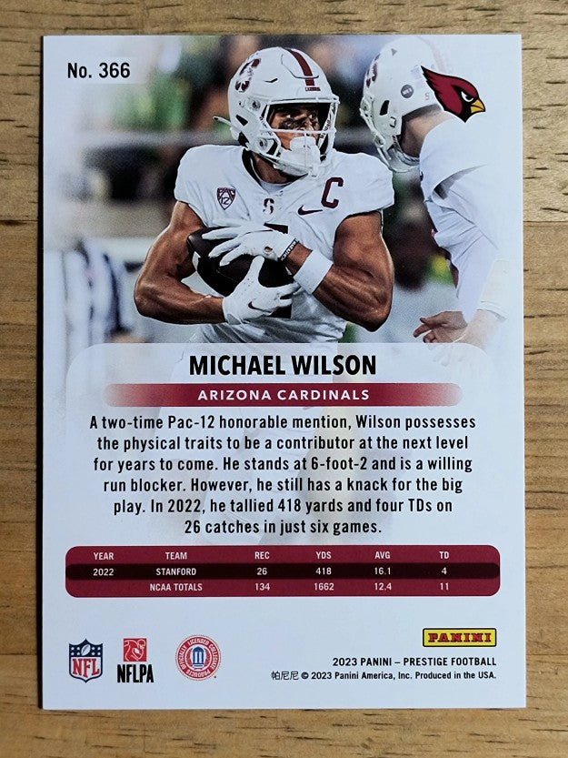 2023 Prestige #366 Michael Wilson RC