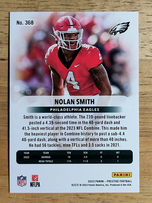 2023 Prestige #368 Nolan Smith RC