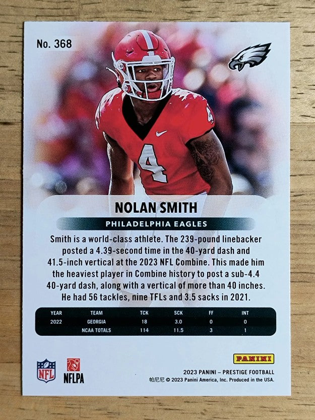 2023 Prestige #368 Nolan Smith RC