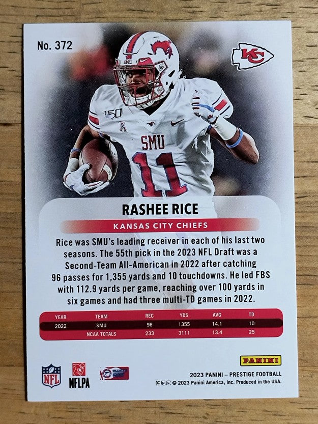 2023 Prestige #372 Rashee Rice RC