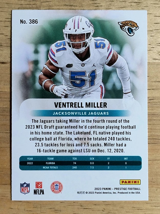 2023 Prestige #386 Ventrell Miller RC