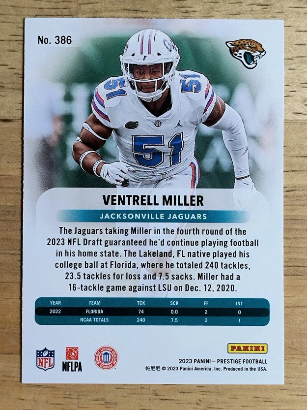 2023 Prestige #386 Ventrell Miller RC