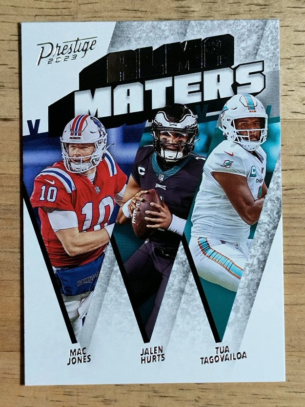 2023 Prestige Alma Maters #3 Jalen Hurts/Mac Jones/Tua Tagovailoa
