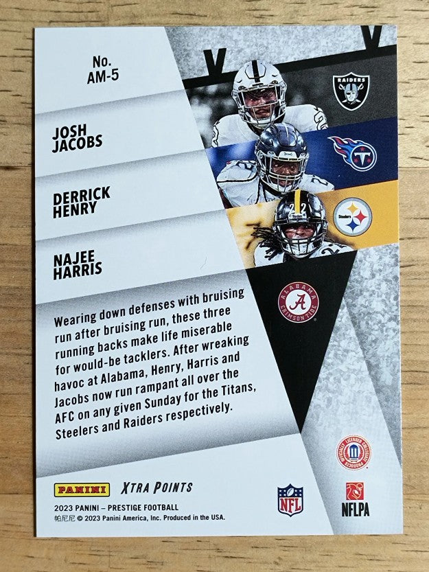 2023 Prestige Alma Maters #5 Derrick Henry/Josh Jacobs/Najee Harris
