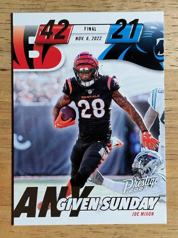 2023 Prestige Any Given Sunday #9 Joe Mixon