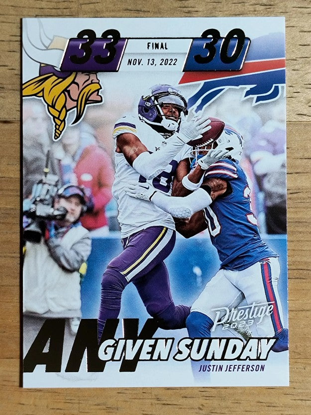 2023 Prestige Any Given Sunday #10 Justin Jefferson