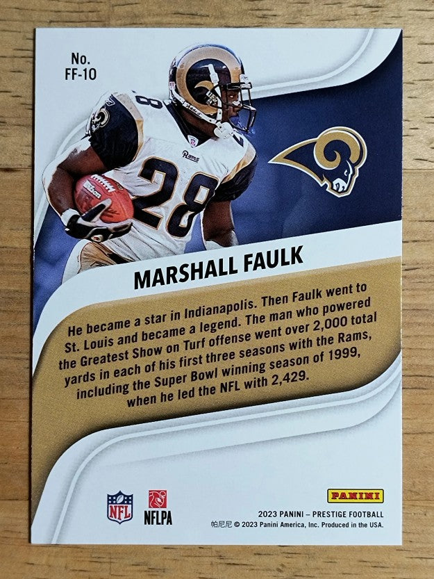 2023 Prestige Franchise Favorites #10 Marshall Faulk