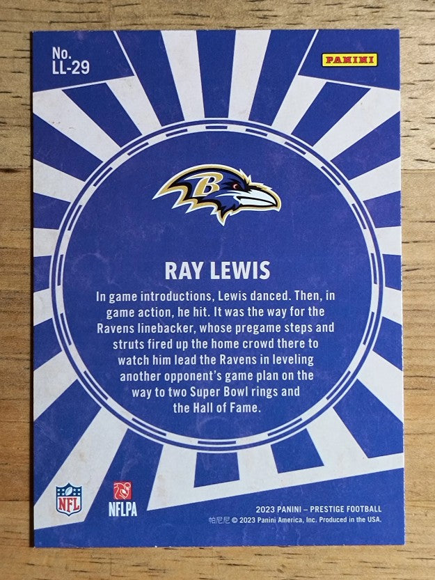 2023 Prestige Living Legends #29 Ray Lewis