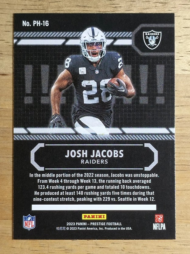 2023 Prestige Power House #16 Josh Jacobs