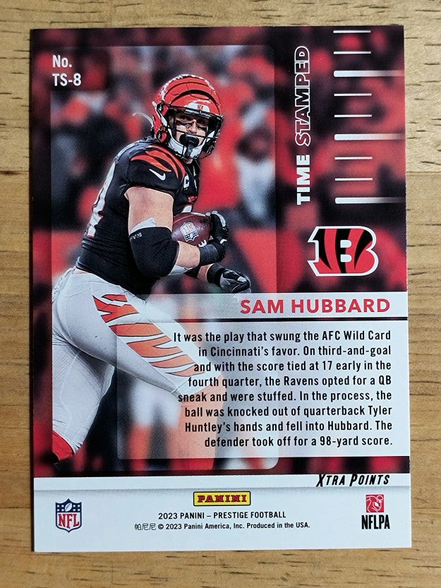 2023 Prestige Time Stamped #8 Sam Hubbard