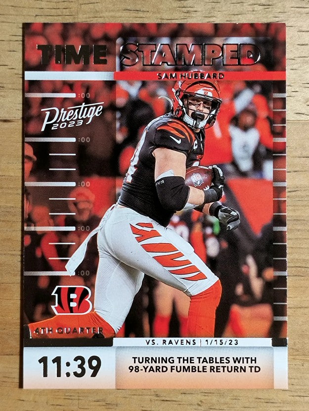 2023 Prestige Time Stamped #8 Sam Hubbard