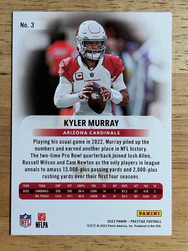 2023 Prestige Xtra Points Diamond #3 Kyler Murray