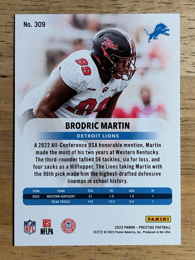 2023 Prestige Xtra Points Diamond #309 Brodric Martin