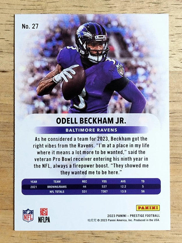 2023 Prestige Xtra Points Hyper #27 Odell Beckham Jr.