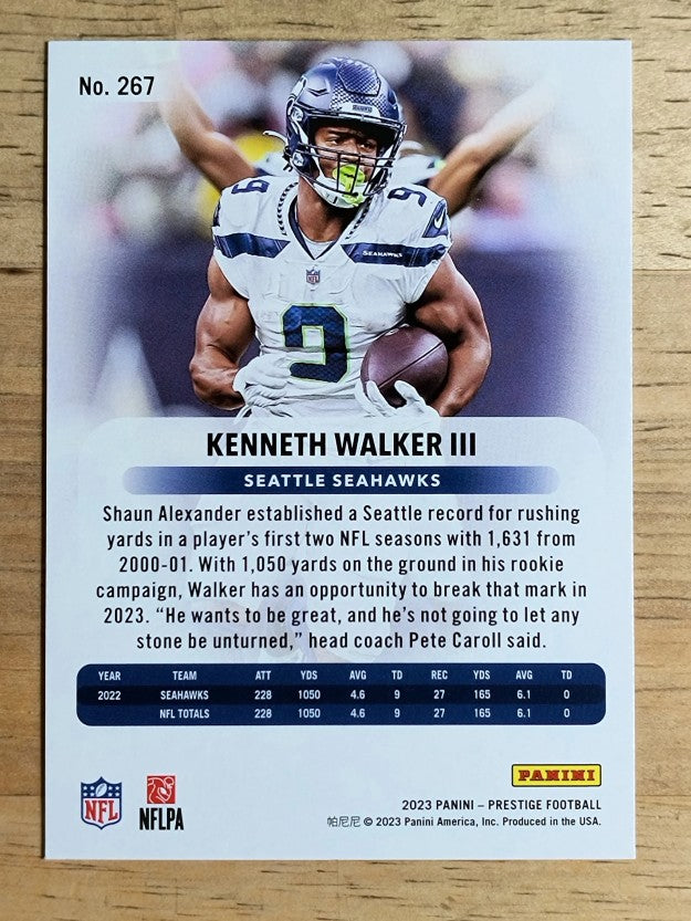 2023 Prestige Xtra Points Sunburst #267 Kenneth Walker III