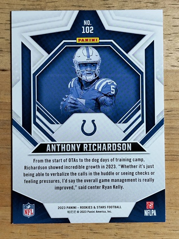 2023 Rookies and Stars #102 Anthony Richardson RC