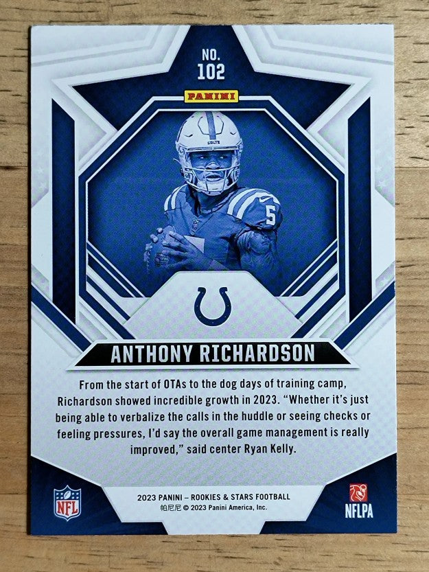 2023 Rookies and Stars #102 Anthony Richardson RC (NM)
