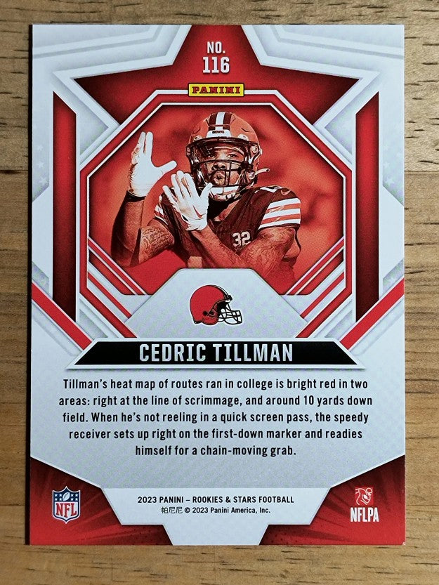 2023 Rookies and Stars #116 Cedric Tillman RC