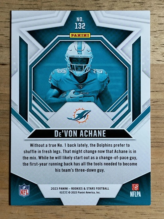 2023 Rookies and Stars #132 De'Von Achane RC