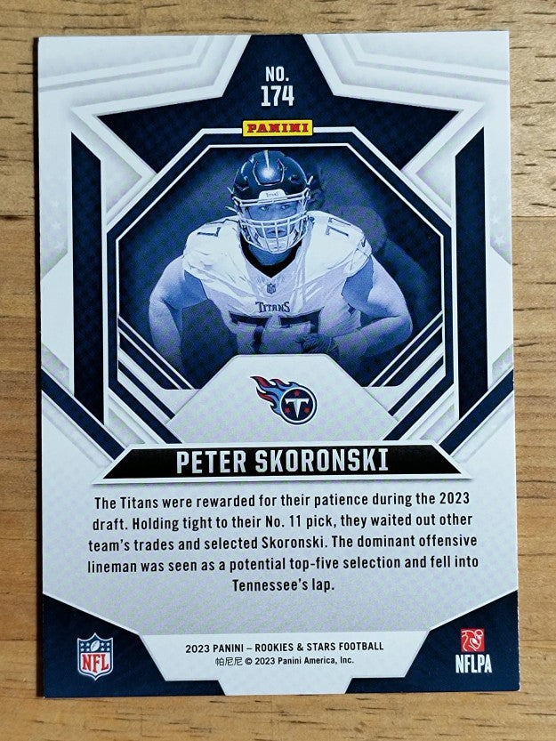 2023 Rookies and Stars #174 Peter Skoronski RC
