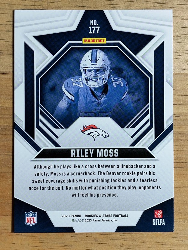 2023 Rookies and Stars #177 Riley Moss RC (NM)