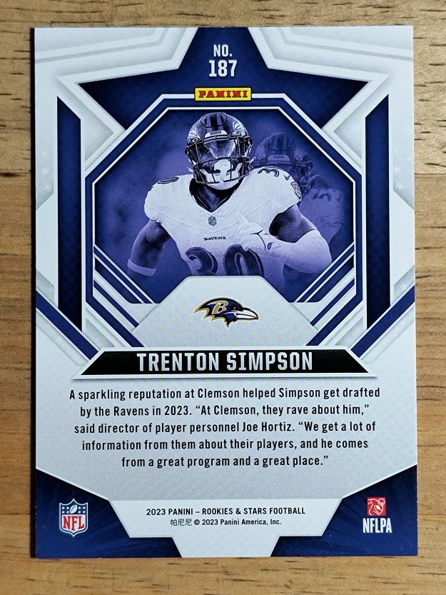 2023 Rookies and Stars #187 Trenton Simpson RC