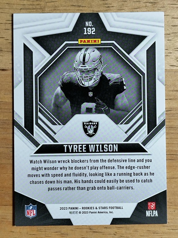 2023 Rookies and Stars #192 Tyree Wilson RC (NM)