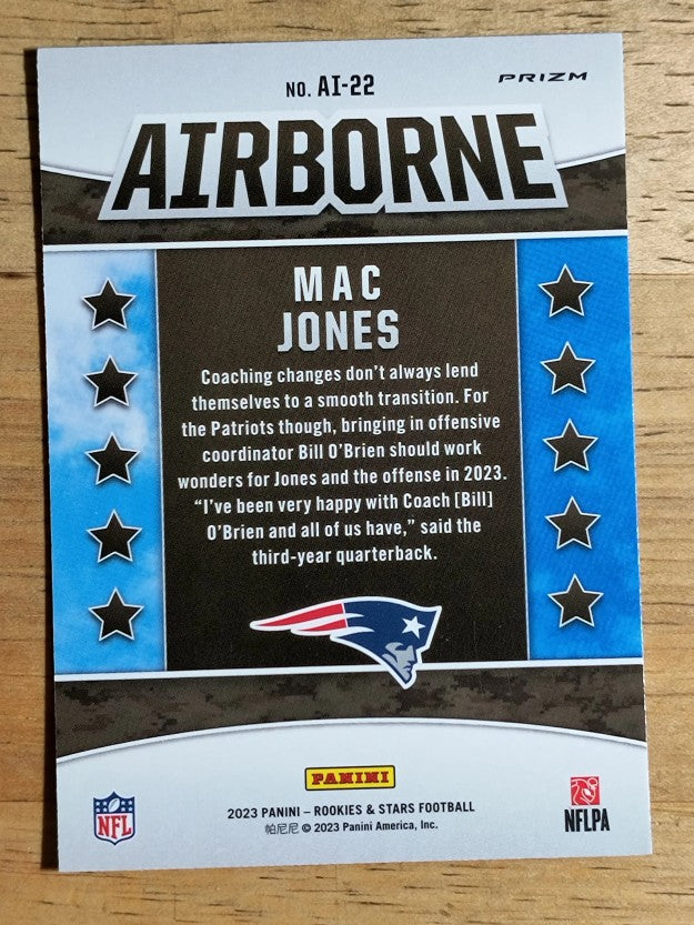 2023 Rookies and Stars Airborne Silver #22 Mac Jones