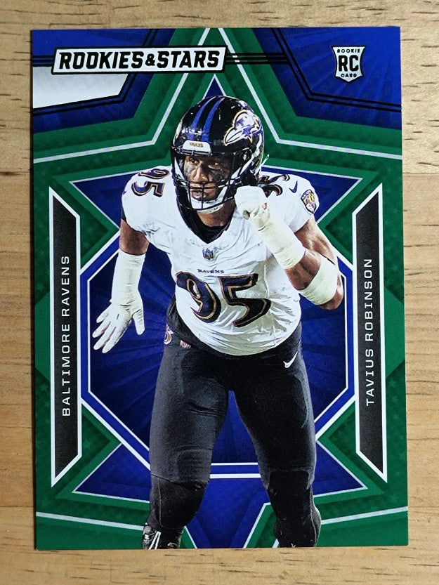 2023 Rookies and Stars Green #185 Tavius Robinson