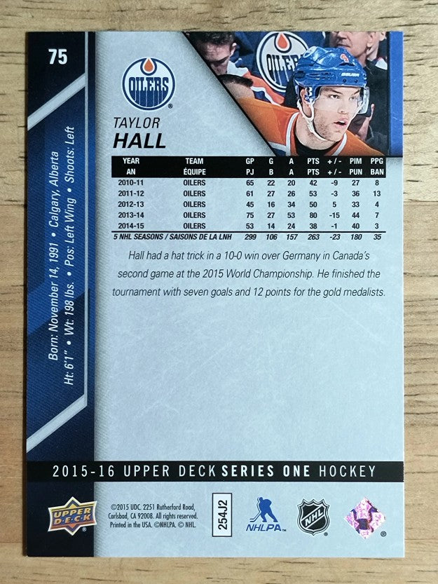 2015-16 Upper Deck #75 Taylor Hall