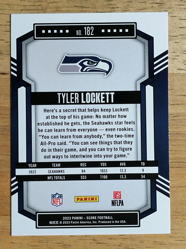 2023 Score Red #182 Tyler Lockett