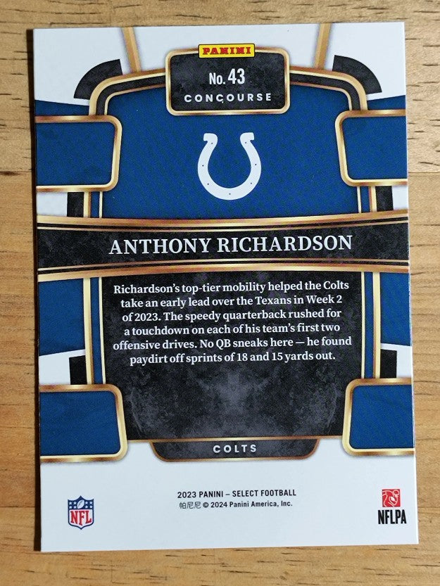 2023 Select #43 Anthony Richardson RC