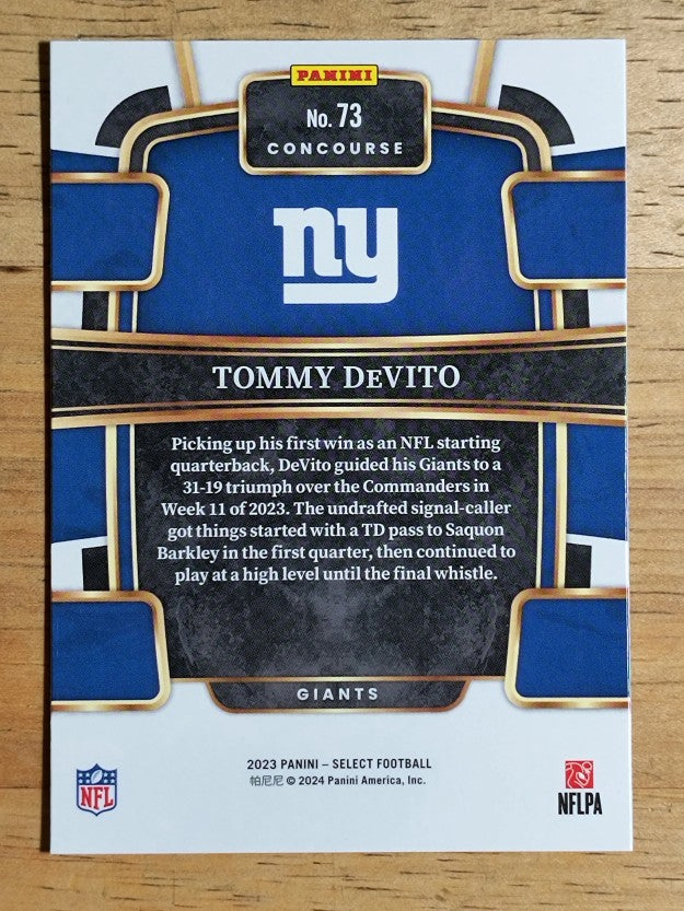 2023 Select #73 Tommy DeVito RC