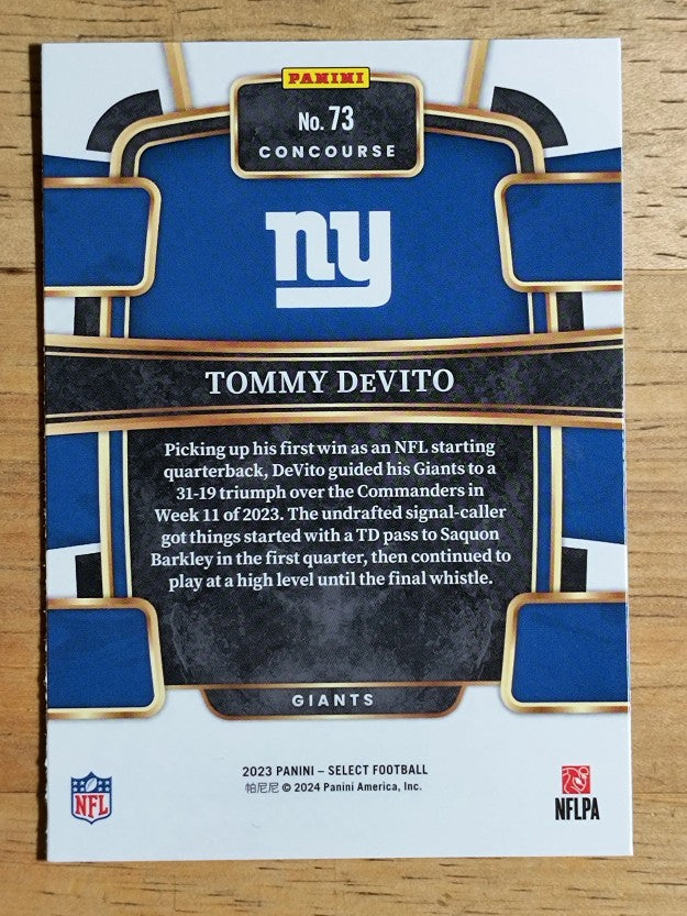 2023 Select #73 Tommy DeVito RC