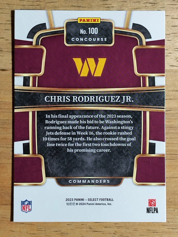 2023 Select #100 Chris Rodriguez Jr. RC