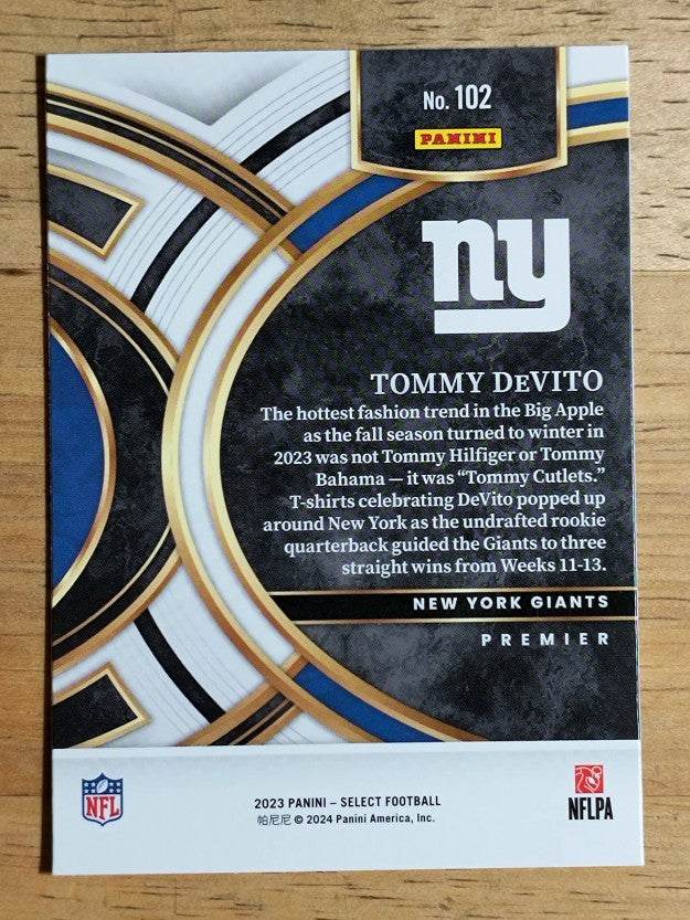 2023 Select #102 Tommy DeVito