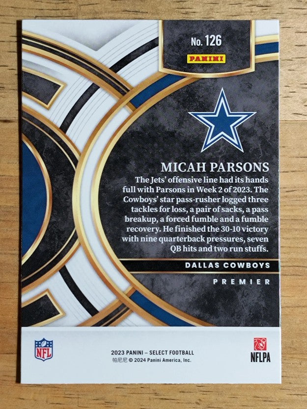 2023 Select #126 Micah Parsons