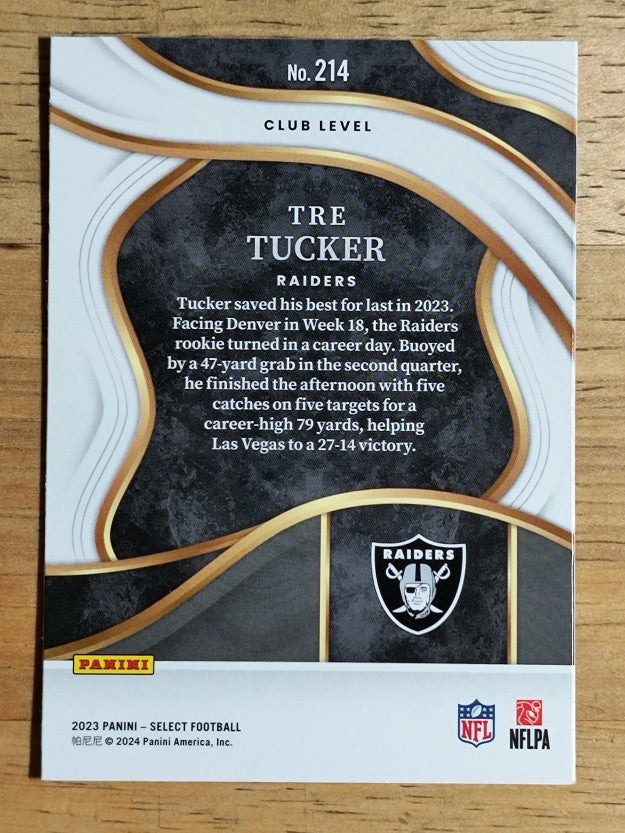 2023 Select #214 Tre Tucker RC