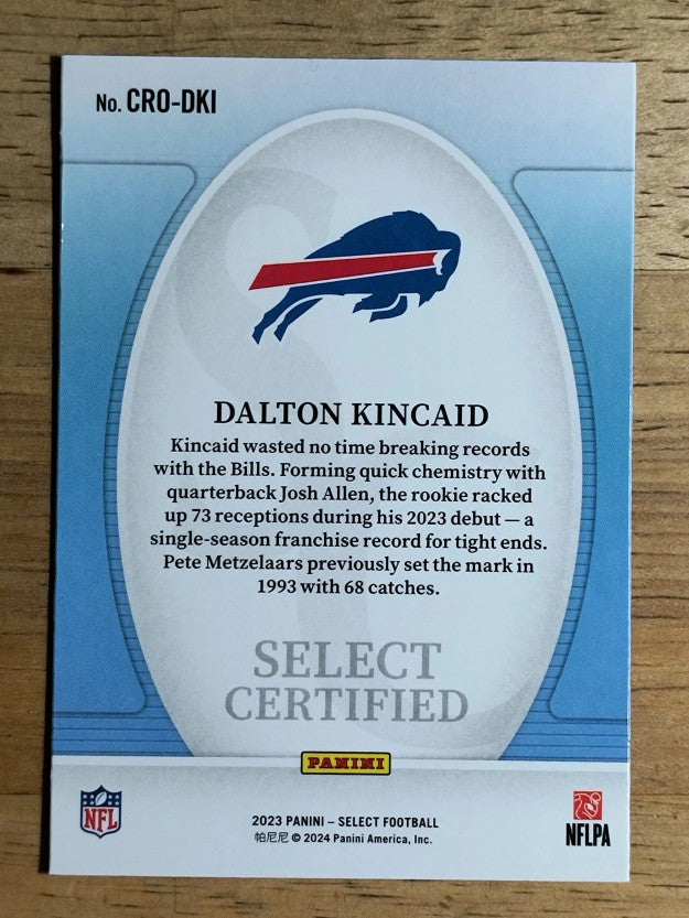 2023 Select Select Certified Rookies #19 Dalton Kincaid
