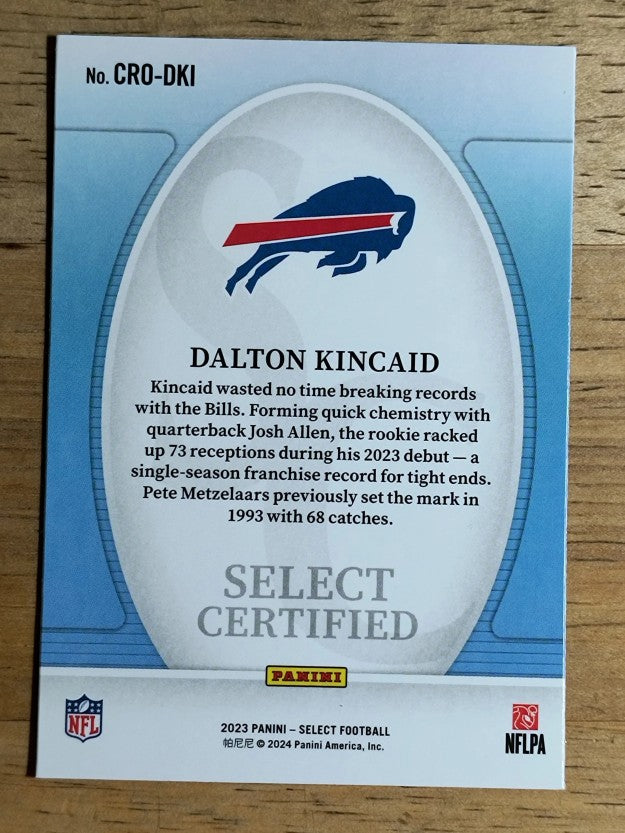 2023 Select Select Certified Rookies #19 Dalton Kincaid