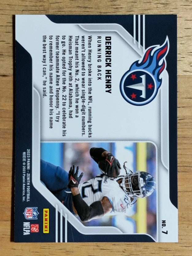 2023 Zenith Behind the Numbers #7 Derrick Henry (EX)