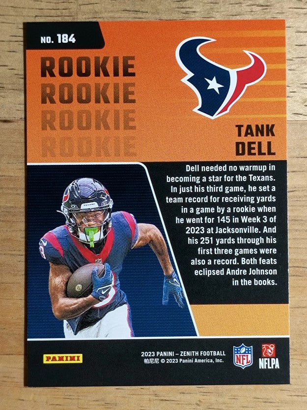 2023 Zenith Retail #184 Tank Dell