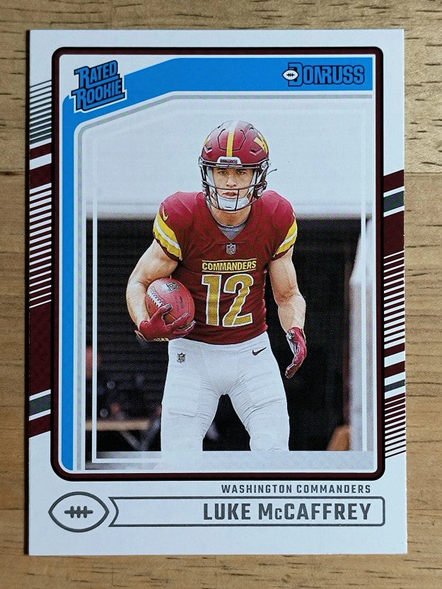 2024 Donruss #302 Luke McCaffrey RR RC