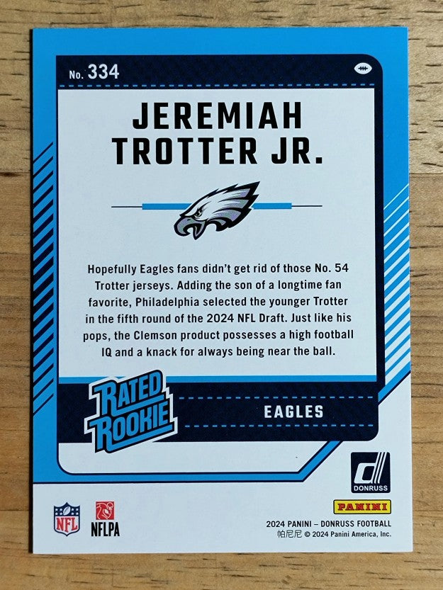 2024 Donruss #334 Jeremiah Trotter Jr. RR RC