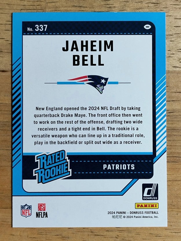 2024 Donruss #337 Jaheim Bell RR RC