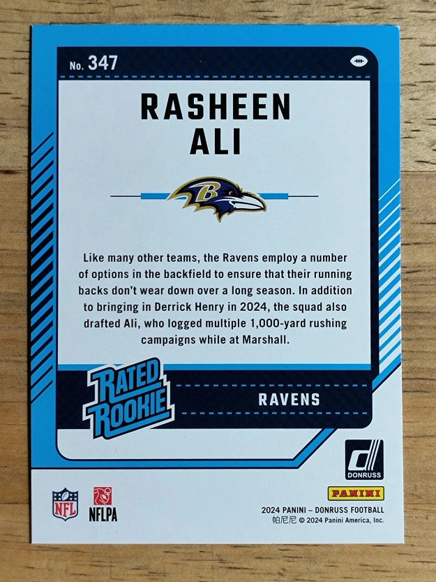 2024 Donruss #347 Rasheen Ali RR RC