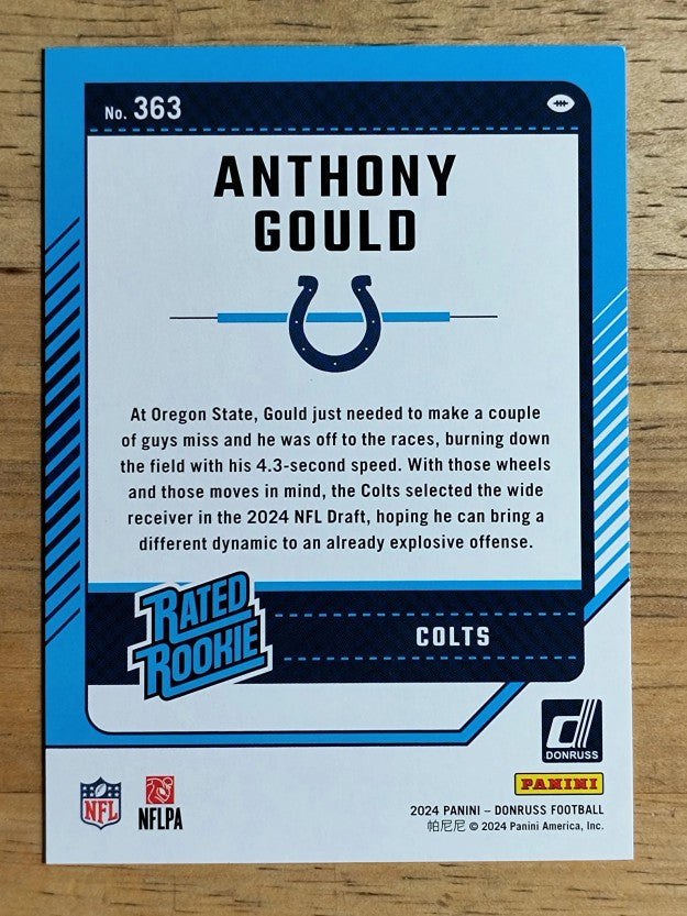 2024 Donruss #363 Anthony Gould RR RC